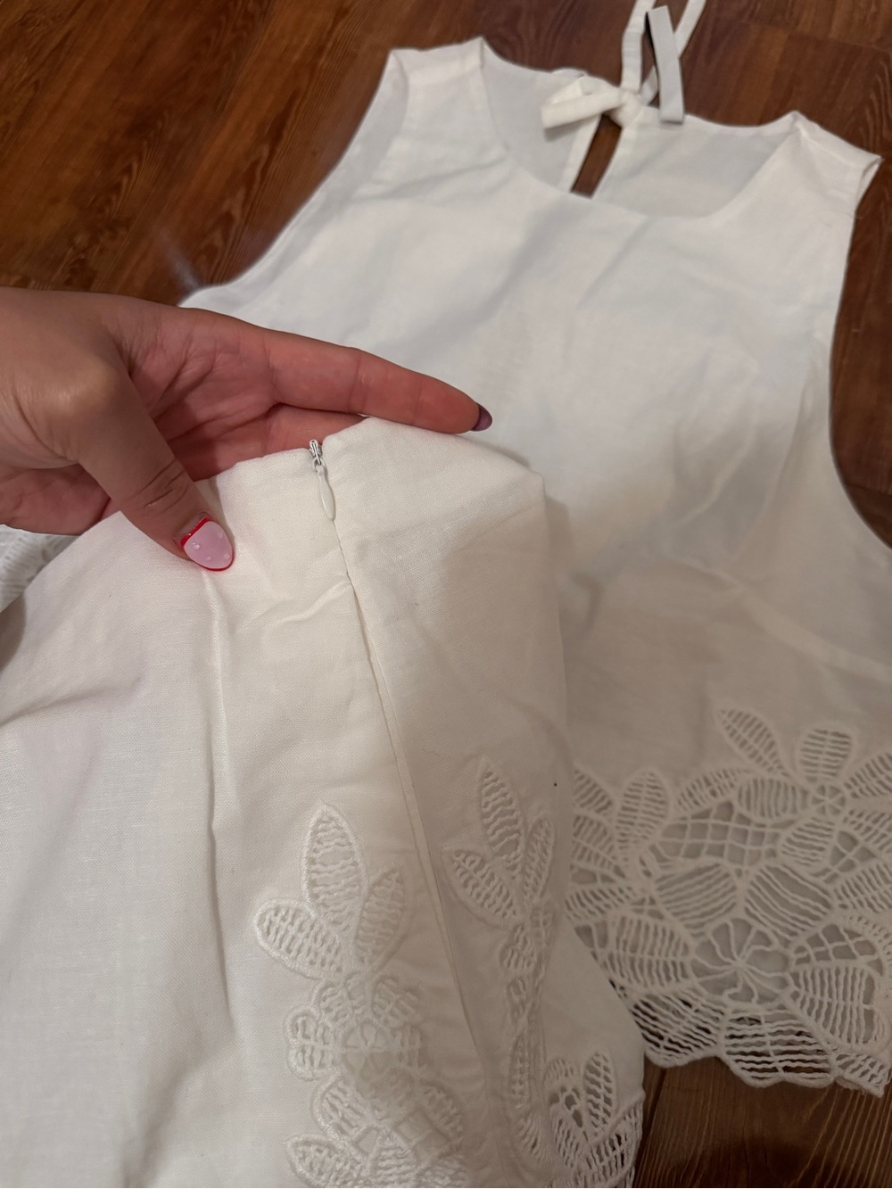 Mango Embroidered Openwork Top & Short Set - Picture 8 of 8